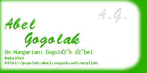 abel gogolak business card